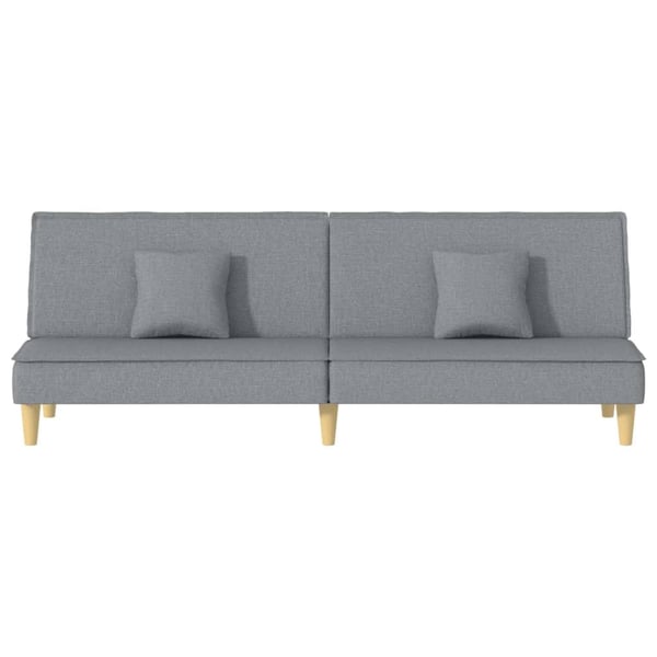 vidaXL sovesofa stof lysegrå
