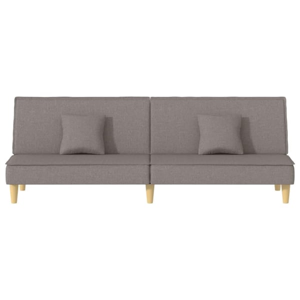 vidaXL sovesofa stof gråbrun
