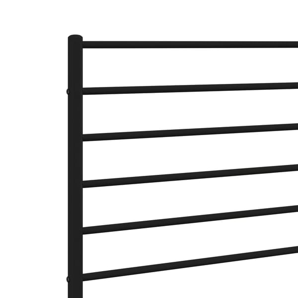 vidaXL Sengegavl metall svart 200 cm
