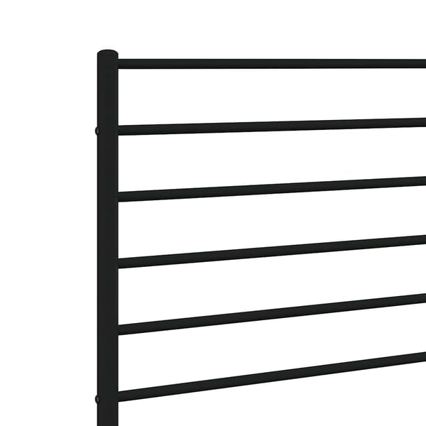 vidaXL Sengegavl metall svart 90 cm