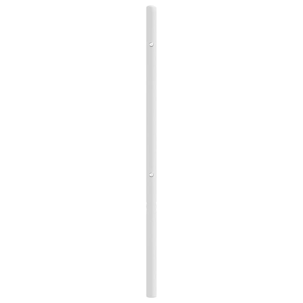 vidaXL Sengegavl metall hvit 160 cm