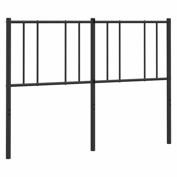 vidaXL Sengegavl metall svart 150 cm