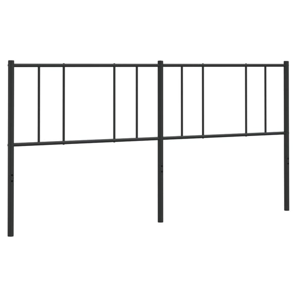 vidaXL Sengegavl metall svart 200 cm