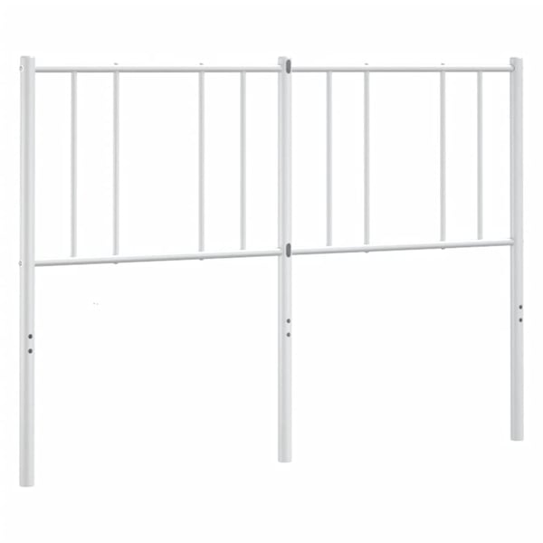vidaXL Sengegavl metall hvit 160 cm