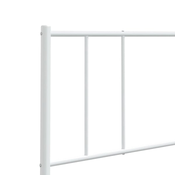 vidaXL Sengegavl metall hvit 160 cm