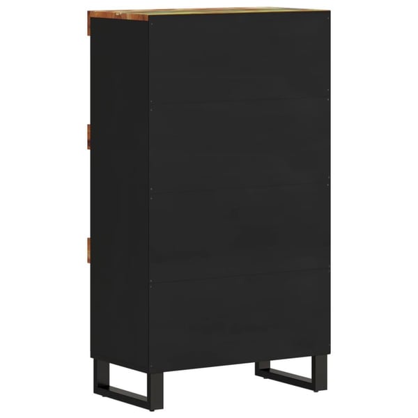 vidaXL Sideskap 60x33x107 cm massivt resirkulert tre