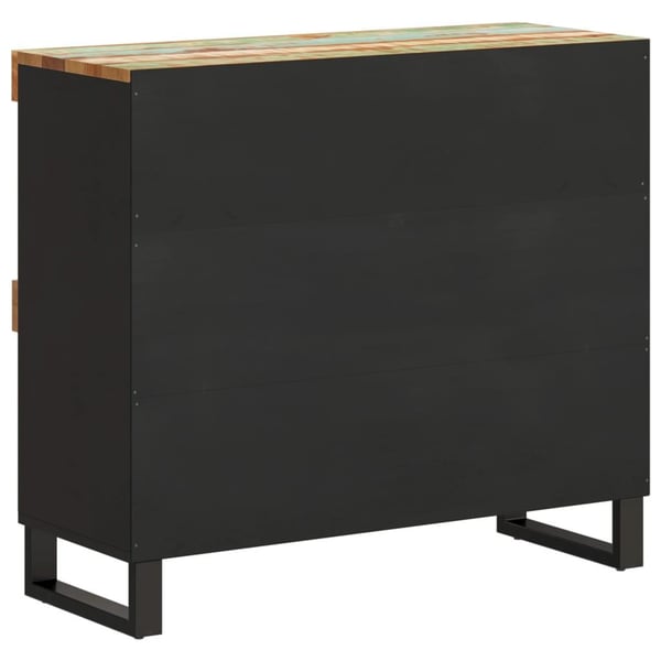 vidaXL Sideskap 85x33x75 cm massivt resirkulert tre