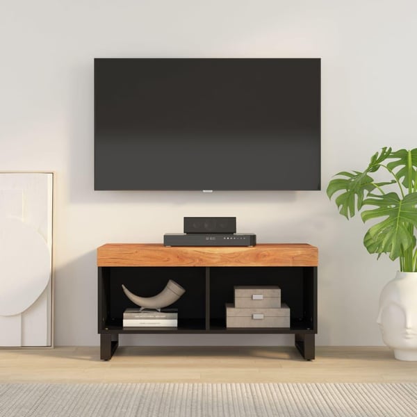 vidaXL TV-benk 85x33x43,5 cm massivt resirkulert tre