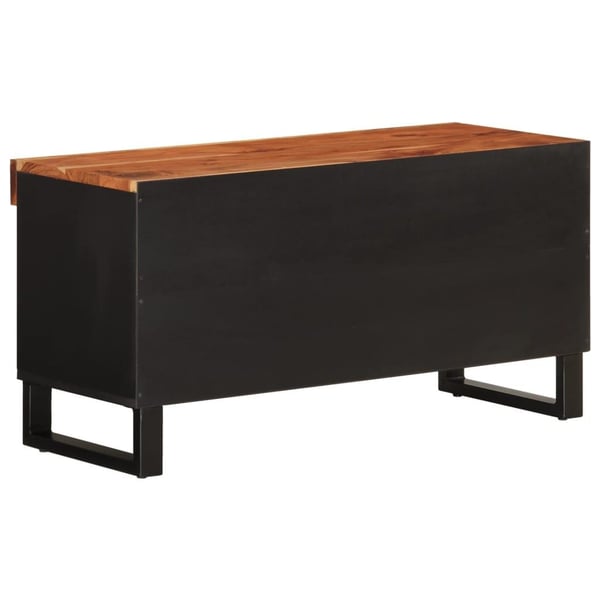 vidaXL TV-benk 85x33x43,5 cm massivt resirkulert tre