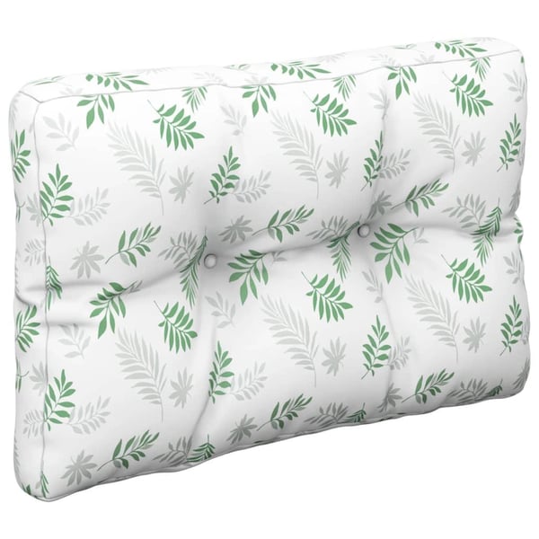 vidaXL pallehynde 50x40x12 cm stof bladmønster