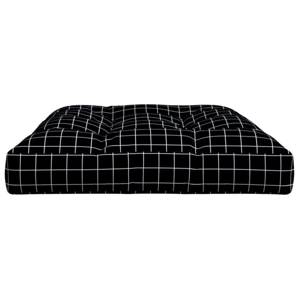 vidaXL pallehynde 120x80x12 cm stof ternet sort