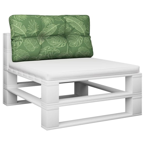 vidaXL pallehynde 70x40x12 cm stof bladmønster
