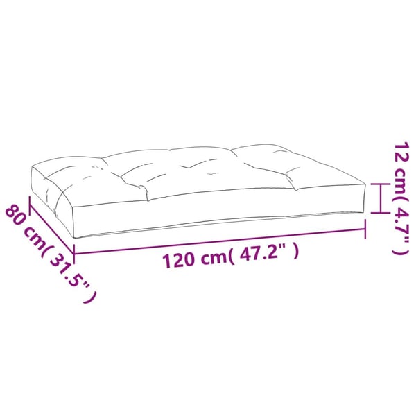 vidaXL Palldyna 5 st bladmönster tyg