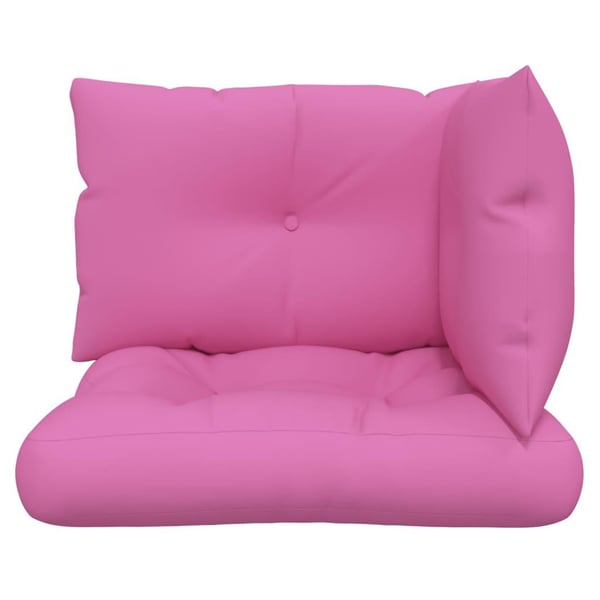vidaXL Dynor till pallsoffa 3 st rosa Oxford-tyg