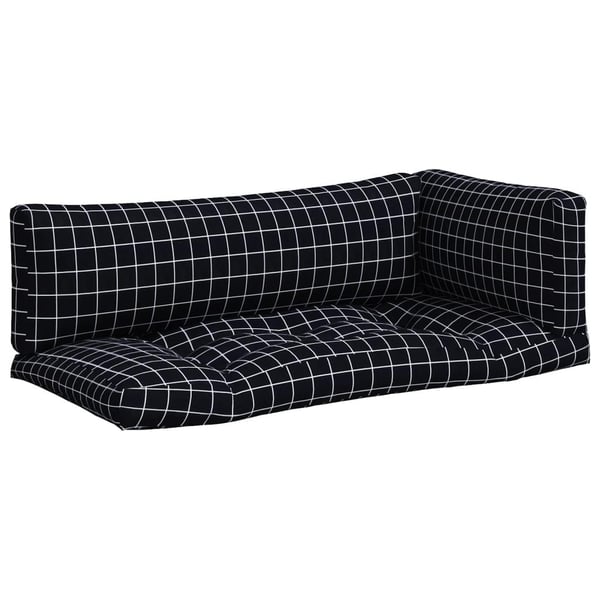 vidaXL pallehynder 3 stk. oxfordstof ternet sort