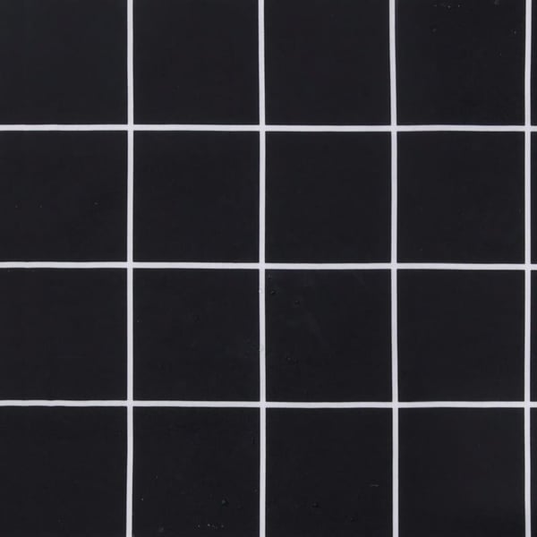 vidaXL hynder til havestol 6 stk. 40x40x3 cm stof ternet sort
