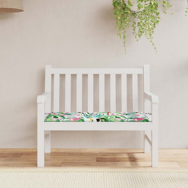 vidaXL hynde til havebænk 100x50x3 cm oxfordstof flerfarvet