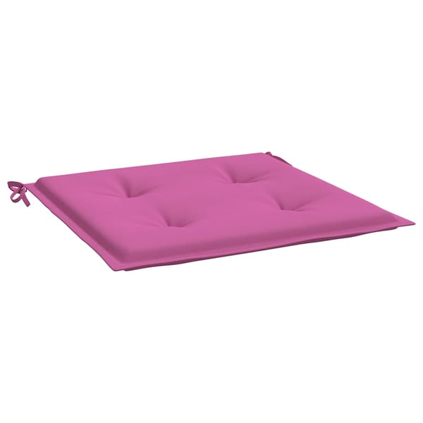 vidaXL hynder til havestol 6 stk. 50x50x3 cm stof pink