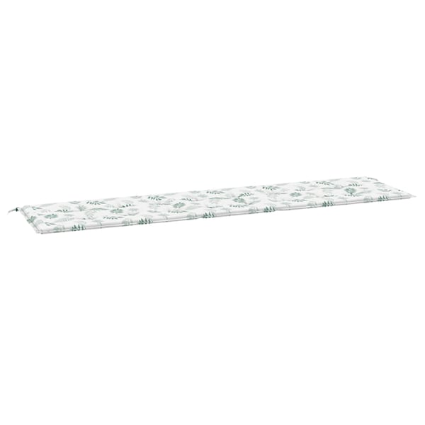 vidaXL hynde til havebænk 200x50x3 cm stof bladmønster