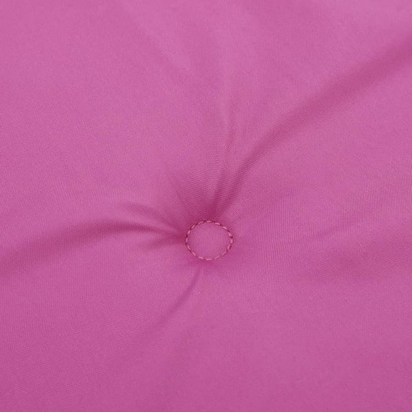 vidaXL Stolsdynor för stolar med hög rygg 4 st rosa tyg