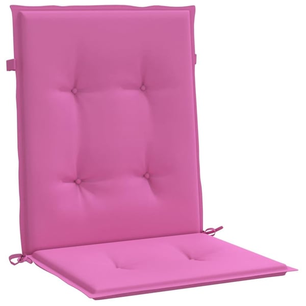 vidaXL stolehynder m. lav ryg 4 stk. stof pink