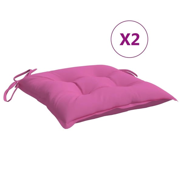 vidaXL stolehynder 6 stk. 50x50x7 cm oxfordstof pink