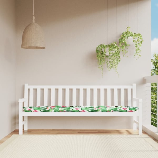 vidaXL hynde til havebænk 200x50x7 cm stof flerfarvet