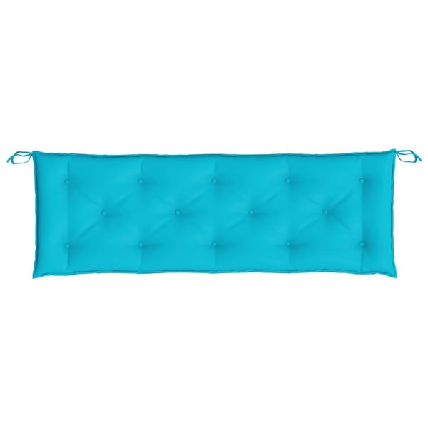 vidaXL hynder til havebænk 2 stk. 150x50x7 cm stof turkis