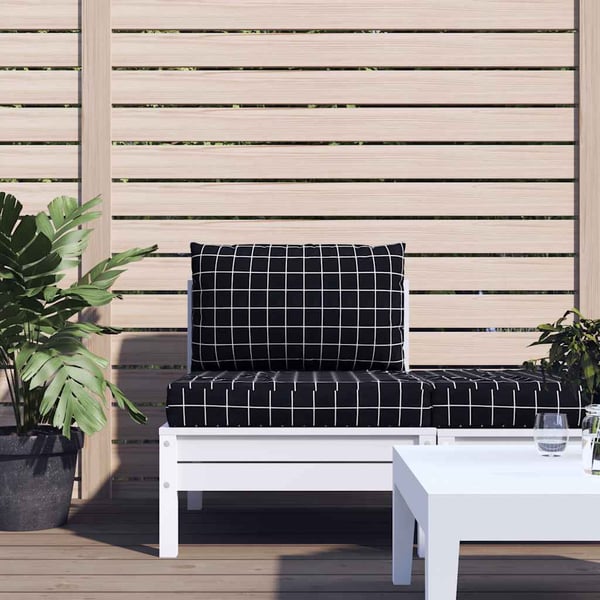vidaXL pallehynder 2 stk. oxfordstof ternet sort