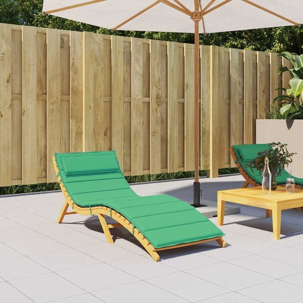 vidaXL hynde til liggestol 180x60x4 cm oxfordstof grøn