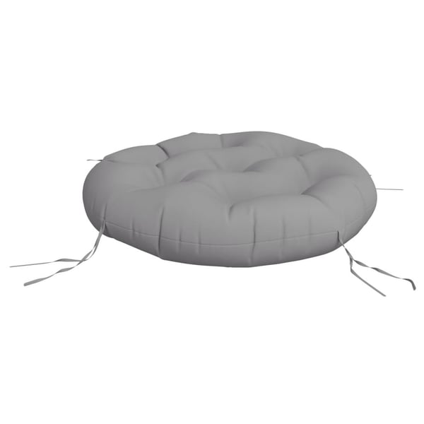 vidaXL rund hynde Ø60x11 cm oxfordstof grå