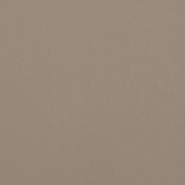 vidaXL rund hynde Ø100x11 cm oxfordstof gråbrun