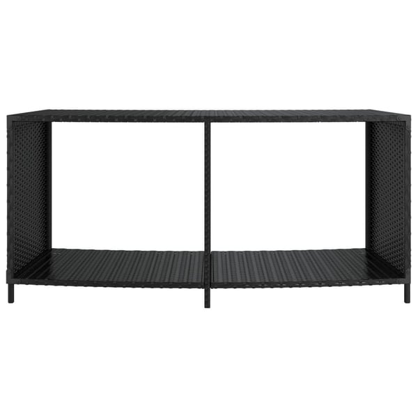 vidaXL opbevaringshylder 2 stk. polyrattan sort