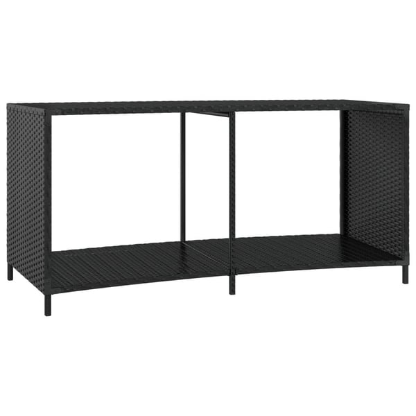 vidaXL opbevaringshylder 2 stk. polyrattan sort