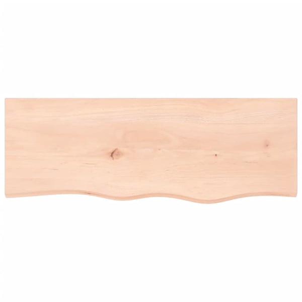 vidaXL Hyllplan 80x30x2 cm obehandlad massiv ek
