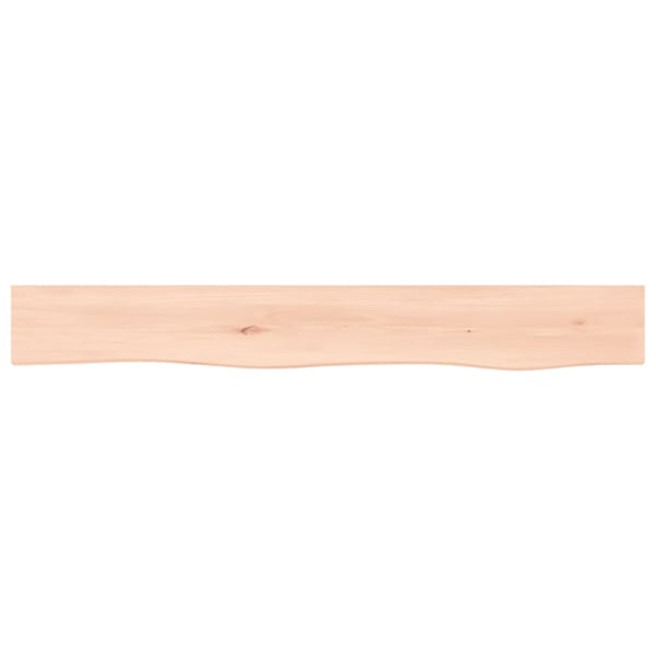 vidaXL Vegghylle 80x10x6 cm ubehandlet heltre eik