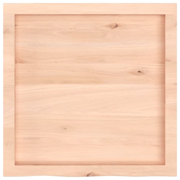 vidaXL væghylde 60x60x(2-4) cm ubehandlet massivt egetræ
