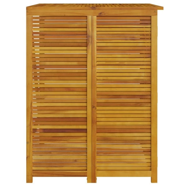 vidaXL tredobbelt skraldespandsskur 210x89x117 cm massivt akacietræ