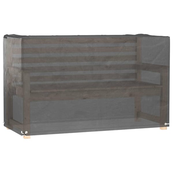 vidaXL Trekk for hagemøbler 8 maljer 125x55x75 cm rektangulært