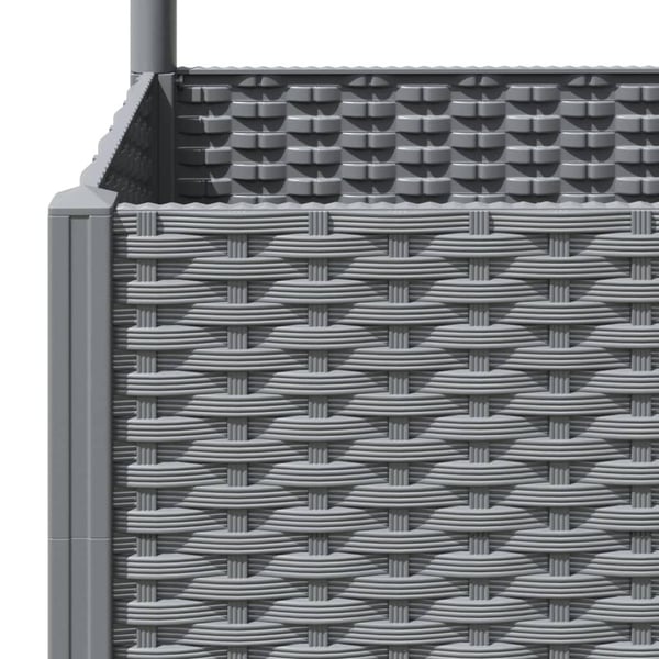 vidaXL Plantekasse med espalier lysegrå 40x40x136 cm PP