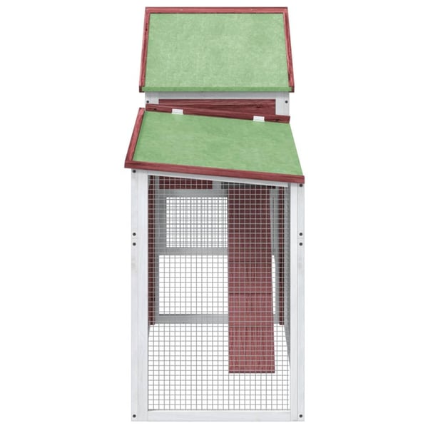 vidaXL Kaninkoppi mokka 185,5x60,5x109,5 cm täysi mänty
