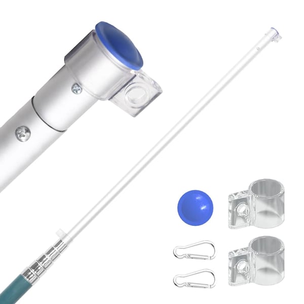 vidaXL Europeisk flagg og stang 5,5 m aluminium