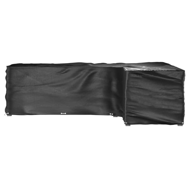 vidaXL L-formet hagemøbeltrekk 2 stk 16 maljer 260x210x80 cm