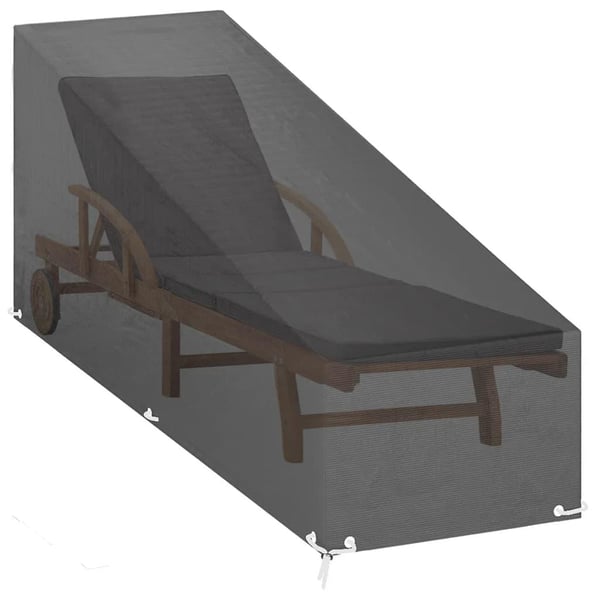 vidaXL overtræk til liggestole 2 stk. 200x65x35/60 cm polyethylen