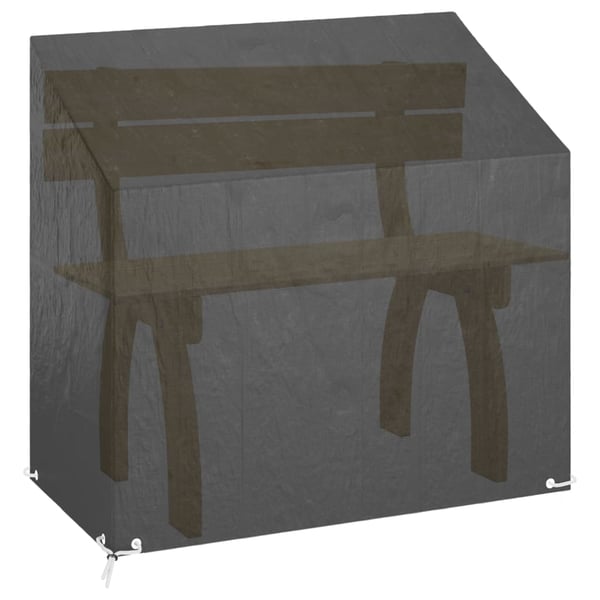 vidaXL Trekk til hagebenk 2 stk 8 maljer 130x70x70/88 cm polyetylen