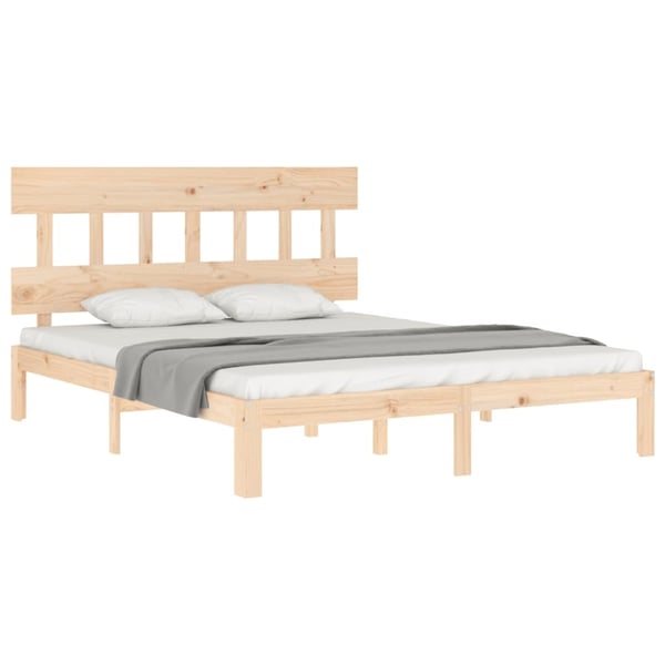 vidaXL Sengeramme uten madrass 160x200 cm heltre furu