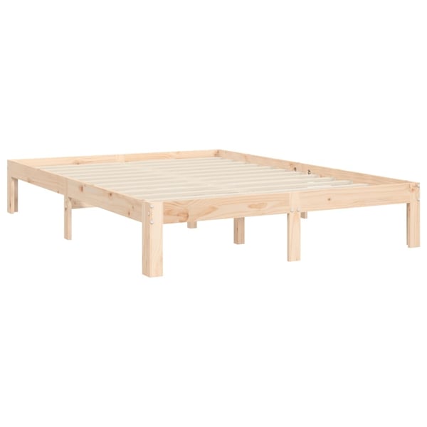 vidaXL Sengeramme uten madrass 140x190 cm heltre furu
