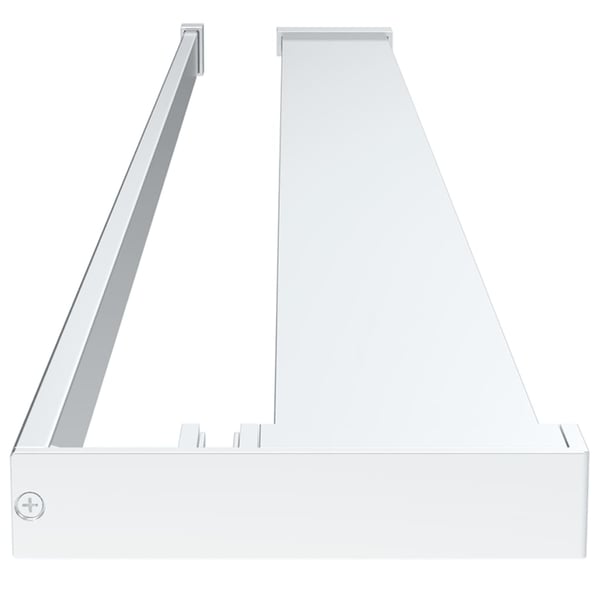 vidaXL Dusjvegg med hylle krom 100x195 cm ESG-glass og aluminium