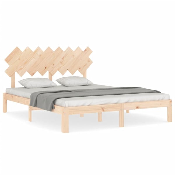vidaXL Sengeramme uten madrass 160x200 cm heltre furu