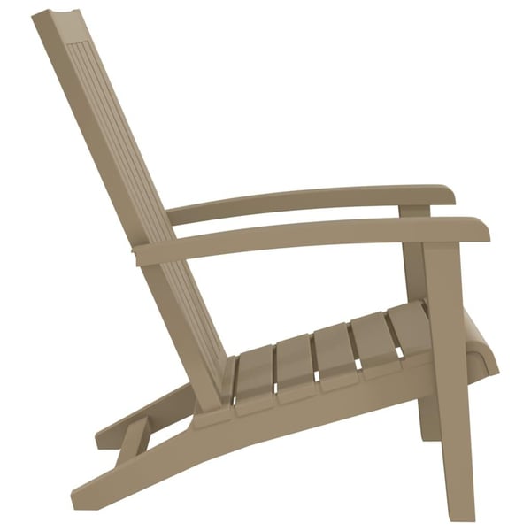vidaXL Adirondack-havestol polypropylen lysebrun